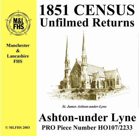 1851 Census Returns for Ashton-under-Lyne