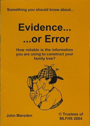 Something You Should Know about Evidence or Error